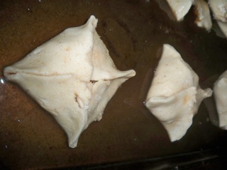 dumplings in pan